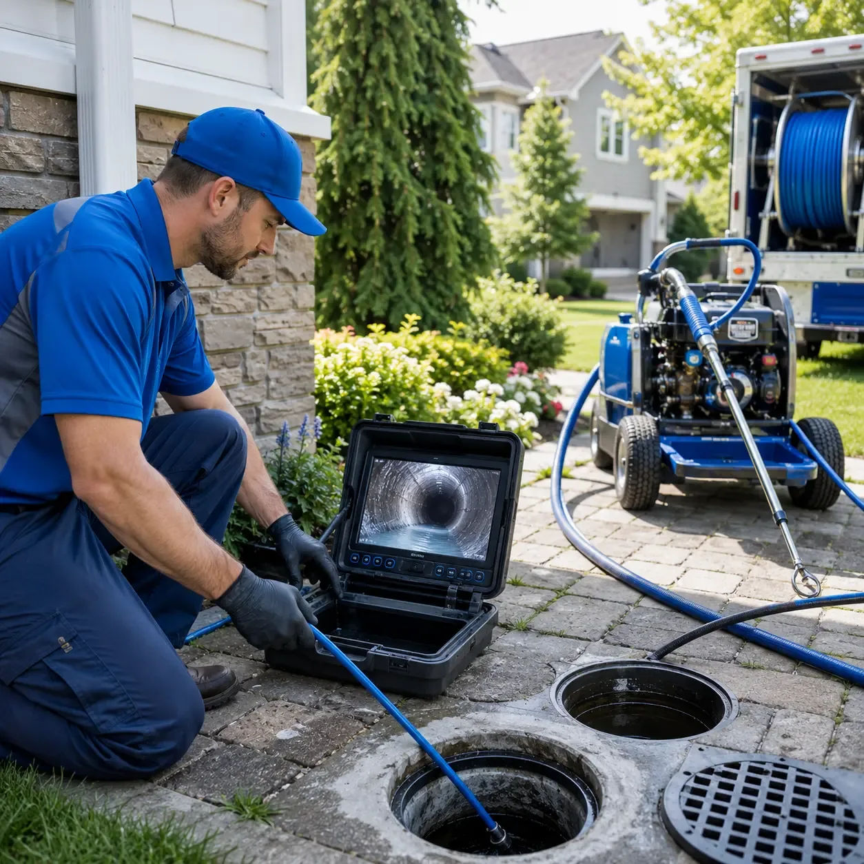 Outdoor drain cleaning professionals serving Kerman, CA