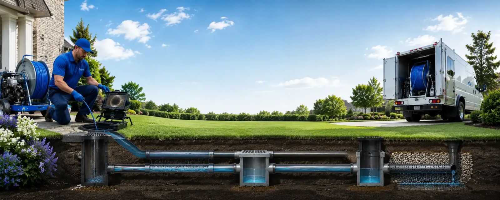 Outdoor drain cleaning information for Kerman, CA